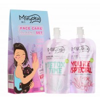 MIRYOKU Подарочный набор FACE CREAM & DETOX GEL: Крем для лица Алое и Бамбук 100мл + Детокс-гель для